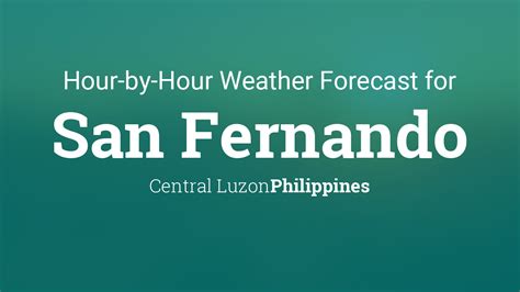 temperature in san fernando|Hourly Weather Forecast for San Fernando, Province of Pampanga.
